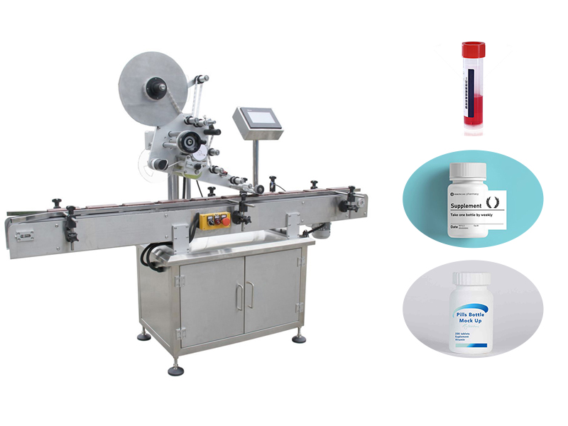 Semi-automatic labeling machine for curved round bottles-GST Intelligent Manufacturing Factory