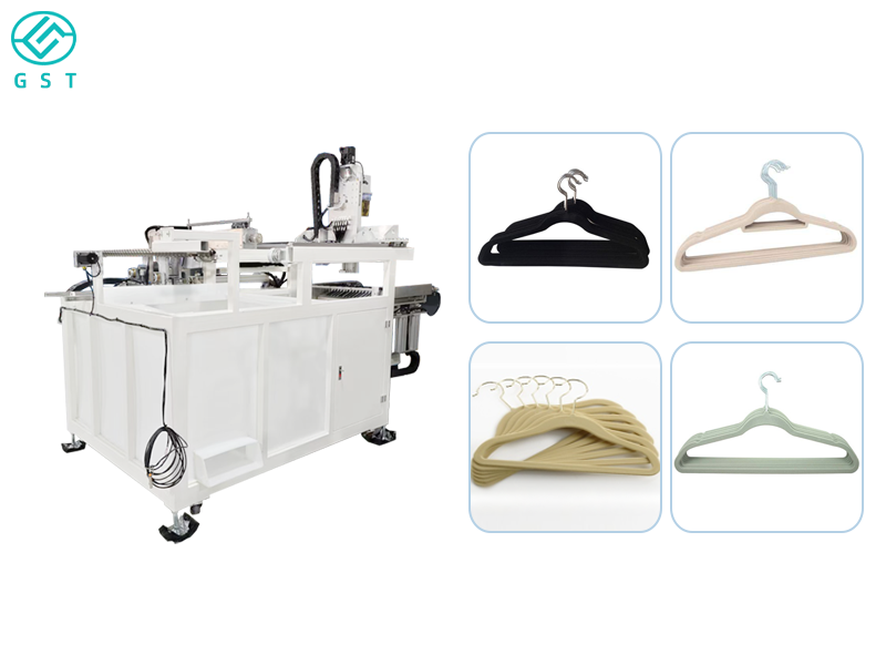 Automatic glue-spinning machine for flocked hangers | Intelligent glue-spinning system | Automated f