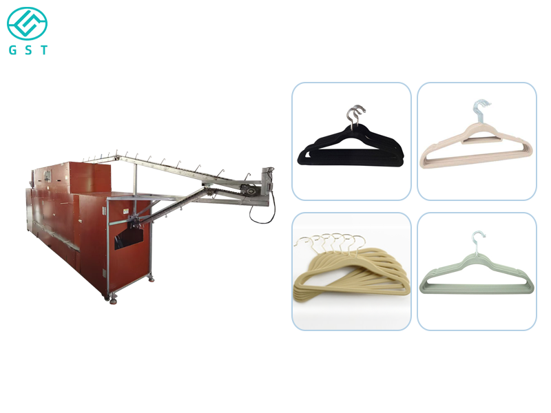Automated Hanger Flocking Production Line | Automated Hanger Surface Flocking & Drying Equipment