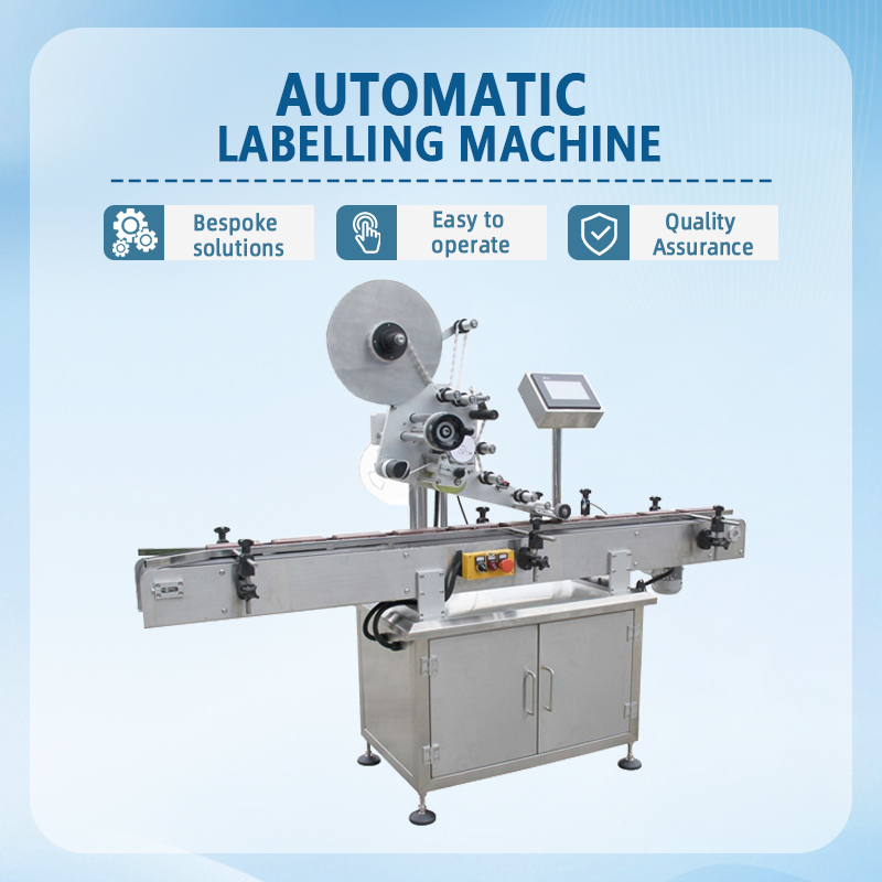 Fully automatic curved surface labeling machine | Automatic labeling equipment for round bottles wit