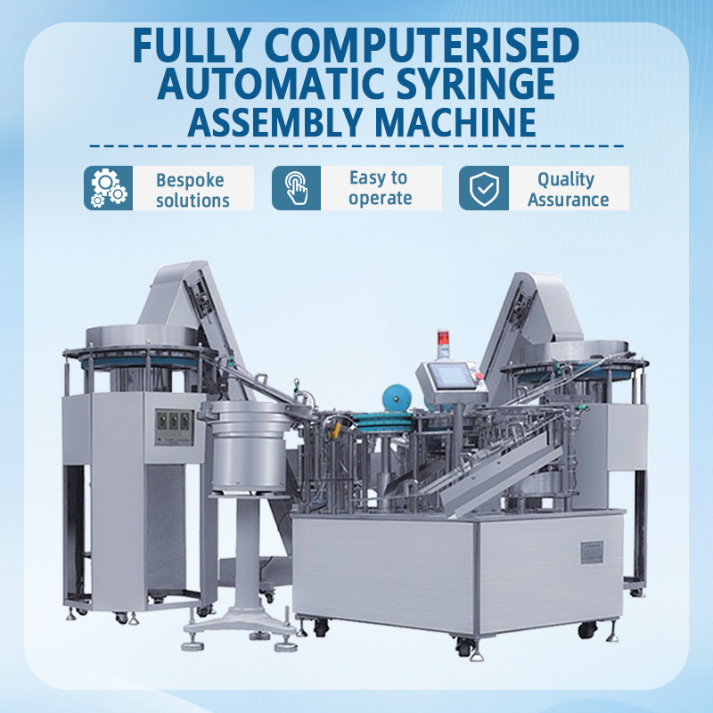 Fully Computerized Automatic Syringe Assembly Machine | Fully Automatic Medical Syringe Feeding, Ass
